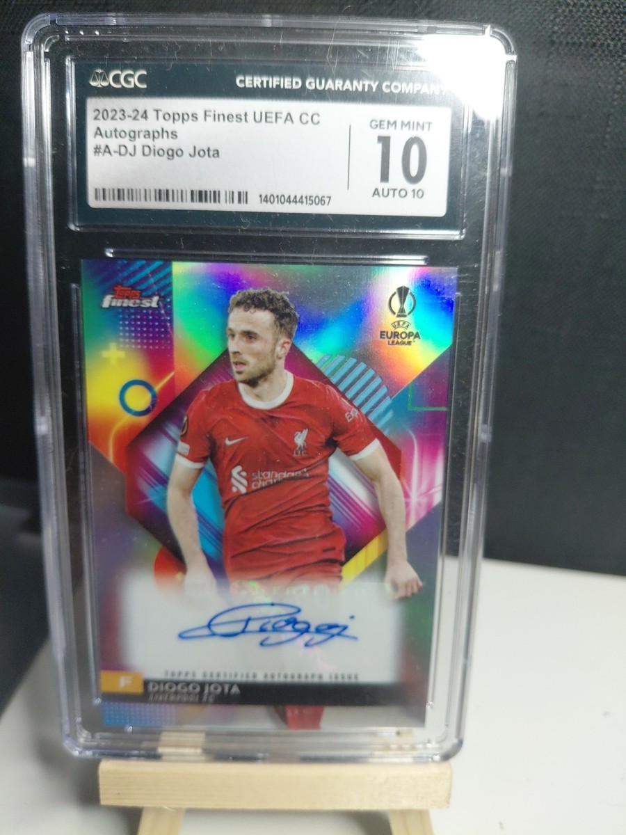 Diogo Jota 直書きオート　/10シリ Buy 2023-24 Topps Finest UEFA Club Competitions - Autographs