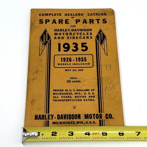 Autentica Harley-Davidson Motor Co. 1935 Catalogo completo dei ricambi concessionari - Foto 11 di 11