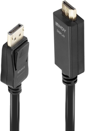 LINDY 36920 - DisplayPort-Kabel HDMI 1.4, 0.5 Meter, Display Port 1.2 4K 4096x21 - 第 6/6 張圖片