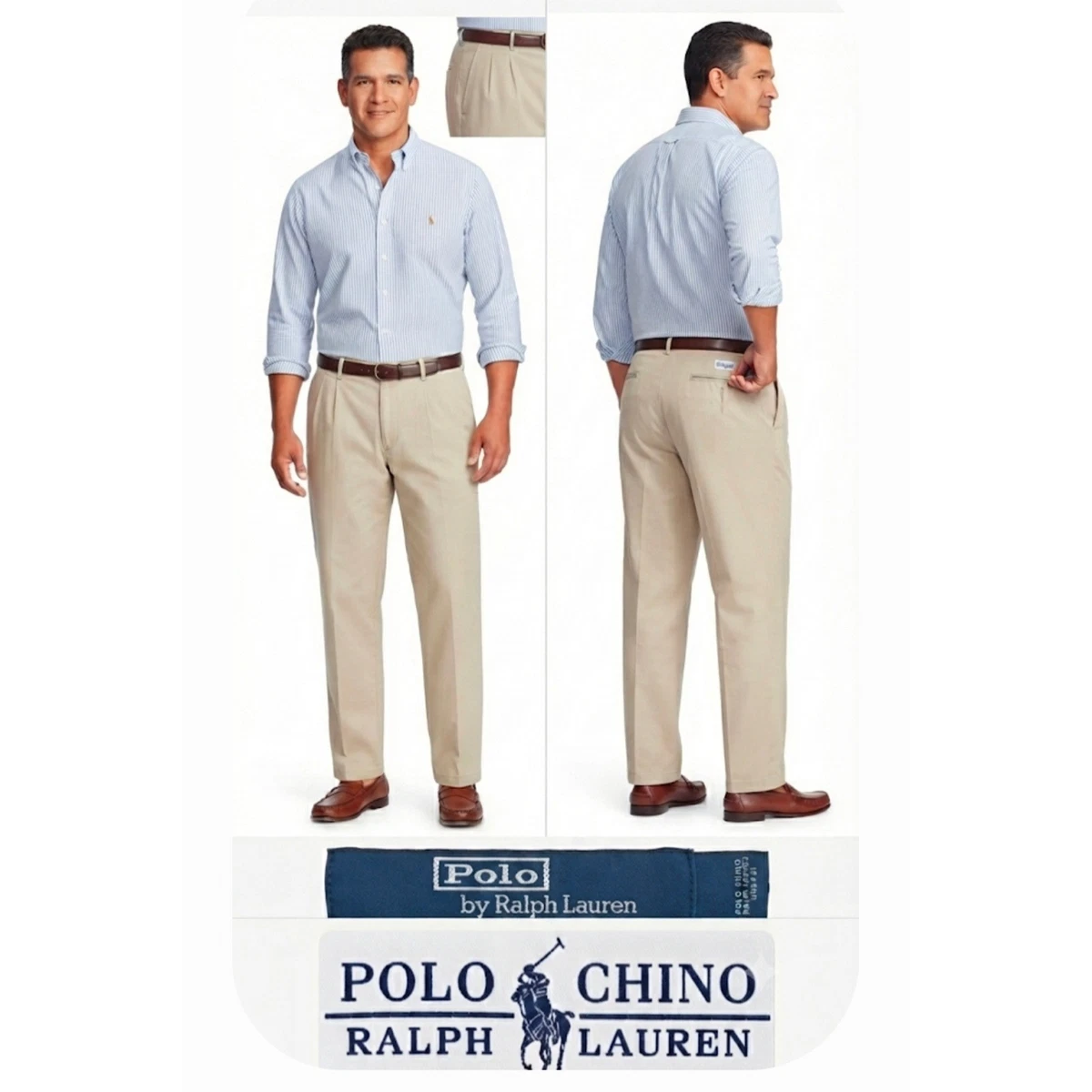 90-00s POLO CHINO ANDREW 33×30 Preços baixos em Polo Ralph Lauren Andrew Calça 100% Algodão para