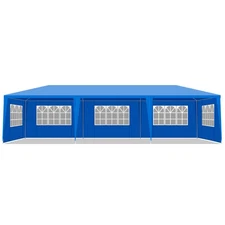 10'x10'/20'/30' Canopy Tent Waterproof Outdoor With Wall Garden Structures Shade