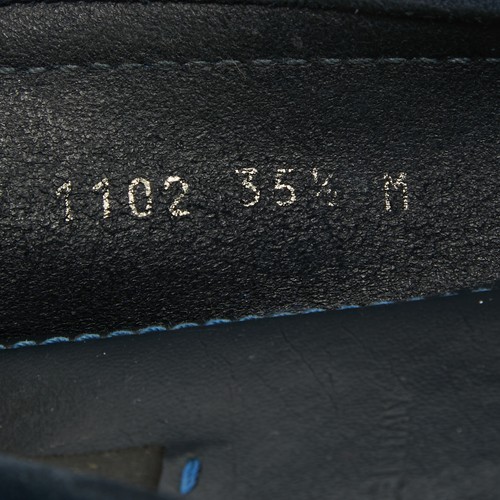 Louis Vuitton Navy Blue Suede Oxford Loafers Size 35.5 - Picture 7 of 9