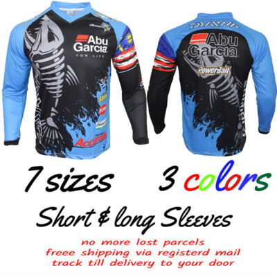 ウェア Abu Garcia FISHING SHIRTS New Abu Garcia Mens Size L Dri Fit Black Fishing Shirt Fear