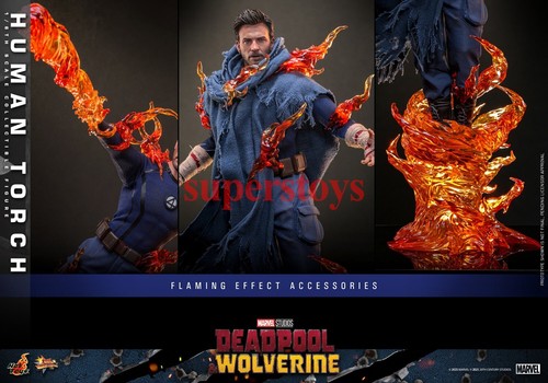 Presale Hot Toys MMS789 1/6 Deadpool & Wolverine Human Torch Action Figure Model - Picture 18 of 19