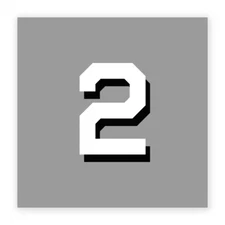 2 Hull Number Decal - US Navy Ship Decal - Model Kit Decal - USN Veteran Decal