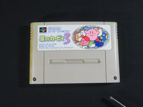 Super Famicom Kirby 3 SNES SFC Nintendo Hoshi no box Backup Data game Japan JP - Picture 4 of 22