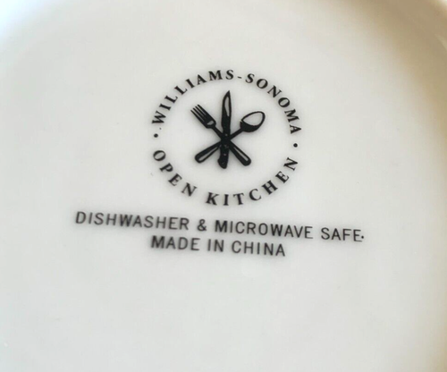 1 Coupe Suppen Müslischale Williams Sonoma offen Küche Bistro blau Band Streifen - Bild 2 von 2