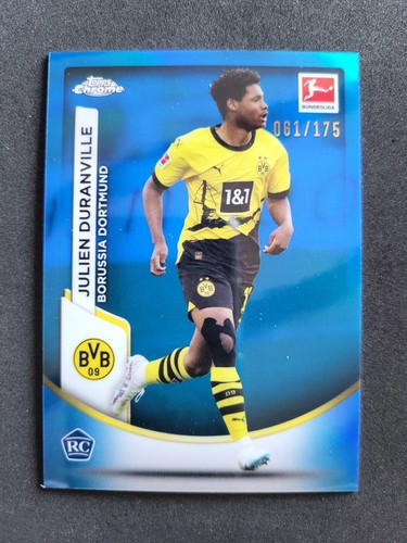 2023-24 Topps Chrome Bundesliga, Julien Duranville, Rookie /175, Dortmund BVB