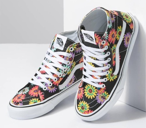 VANS SK8-HI TAPERED PEACE FLORAL LACE UNISEX HERREN GRÖSSE 9 = DAMEN GRÖSSE 10,5 SCHUHE NEU - Bild 2 von 7