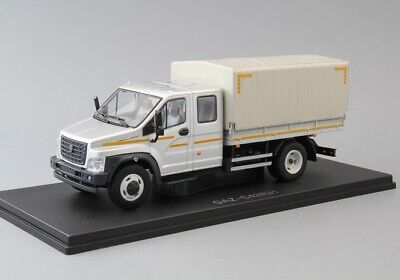 Nash Avtoprom (NAP) 1 43. GAZ NEXT C42R31 Flatbed Truck With Tent. Nash Avtoprom (NAP) 1 43. GAZ NEXT C42R31 Flatbed Truck With Tent.
