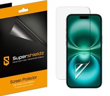 3X Supershieldz Clear Screen Protector for Apple iPhone 16/ iPhone 15 6.1 inch 