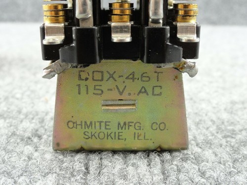 New Unused OHmite DOX46T Relay 10 amps 115 Volt DOX-46T - Picture 3 of 5