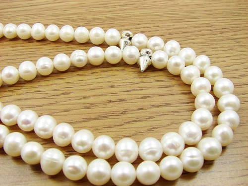 7-8mm x 99 FRESH WATER PEARLS Marwareed Lou Lou PRAYER BEADS ISLAMIC TASBIH GIFT - Picture 7 of 7