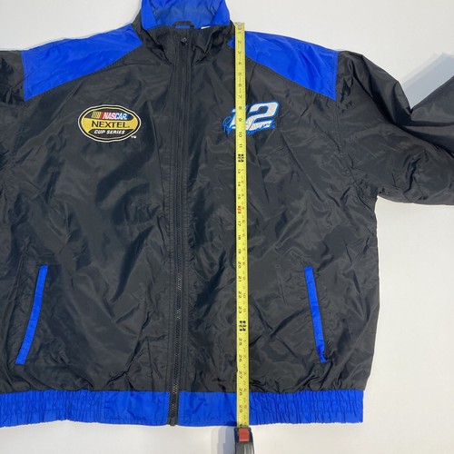 Nascar Checkered Flag Sports Ryan Newman Windbreaker Jacket Men’s Size XL - Picture 7 of 8
