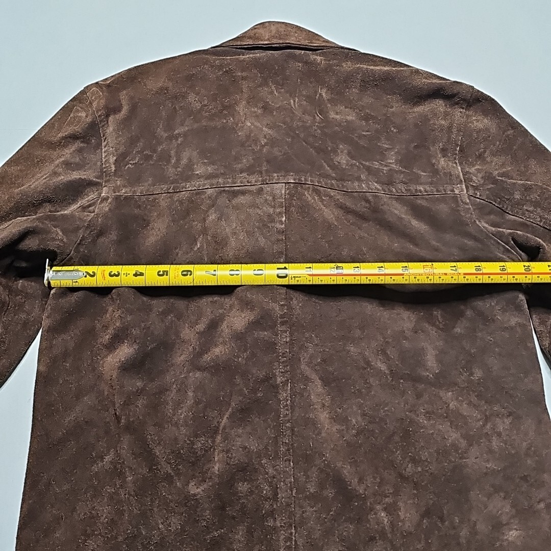 J. Crew Mens XS Small Suede Leather Jacket. Brown With J. Crew Mens XS Small Suede Leather Jacket. Brown With