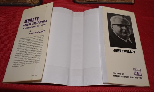 MURDER LONDON-SOUTH AFRICA by John Creasey 1966 Scribners HB/DJ - Picture 5 of 8