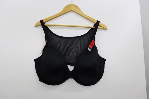 Spanx BH Vo 44DD schwarz Vorderverschluss hinten glättend Power Mesh Bügel 72 $ - Bild 2 von 8