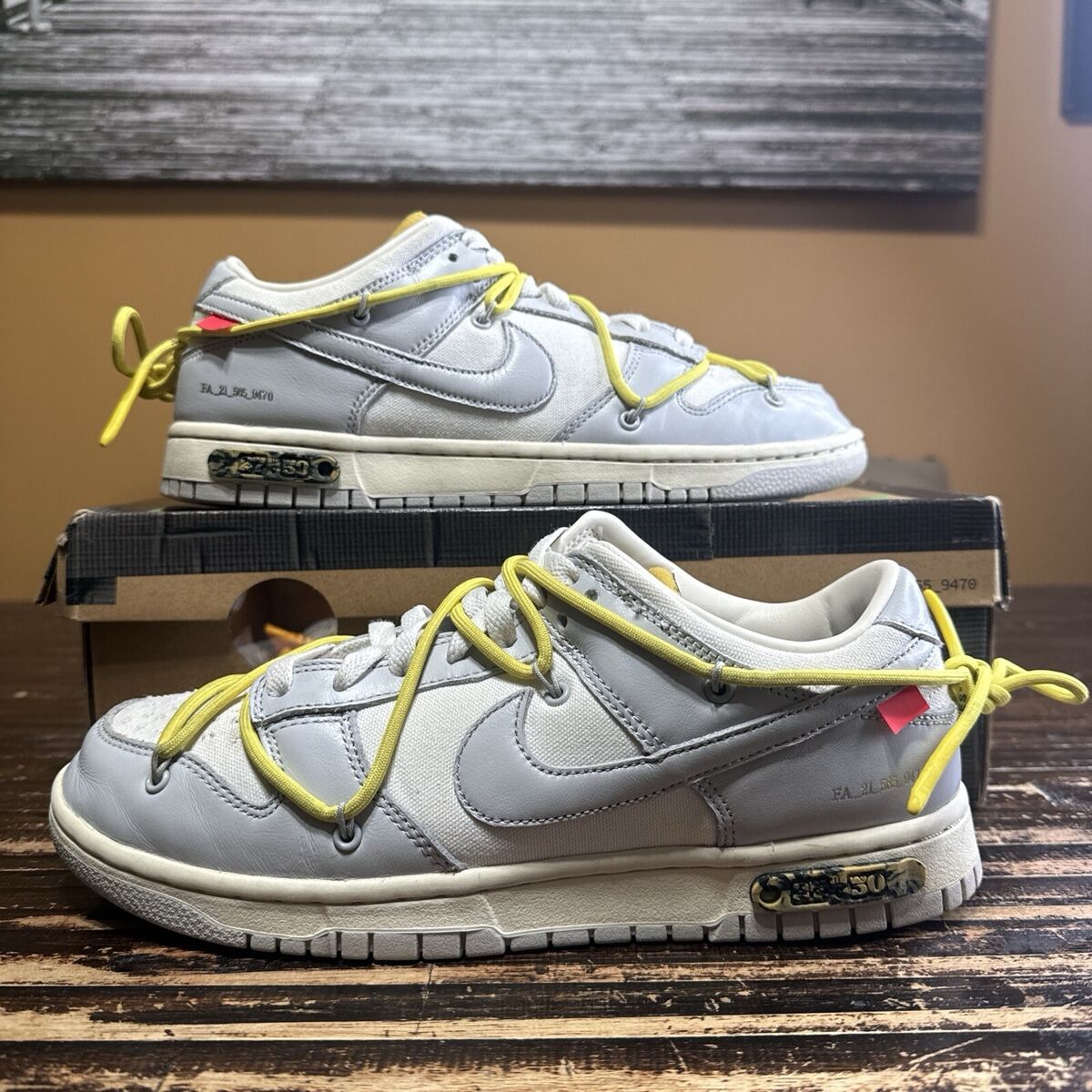 Men's Size 9.5 Nike Off-White x Dunk Low 27 Used | eBay Men's Size 9.5 Nike Off-White x Dunk Low 27 Used | eBay