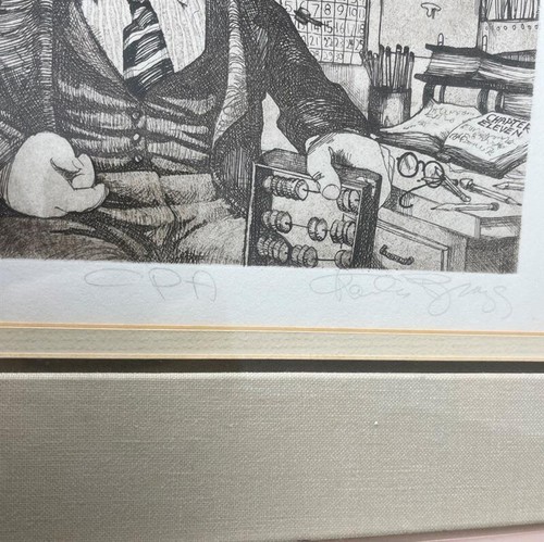 Charles Bragg Numbered Engraving, C. P. A. - Picture 3 of 6