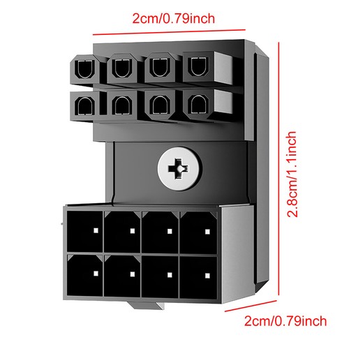 ATX 180 Degree Angled GPU Power Adapter for Desktops Graphics Card Connector - Afbeelding 17 van 18