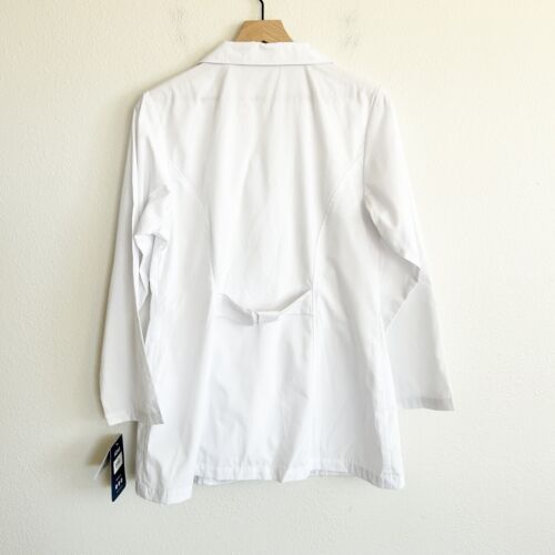 Giacca Adar Scrub Donna M Bianca Vestibilità Classica Dottore Infermiere Laboratorio Cappotto 806 Nuova con etichette - Foto 6 di 8