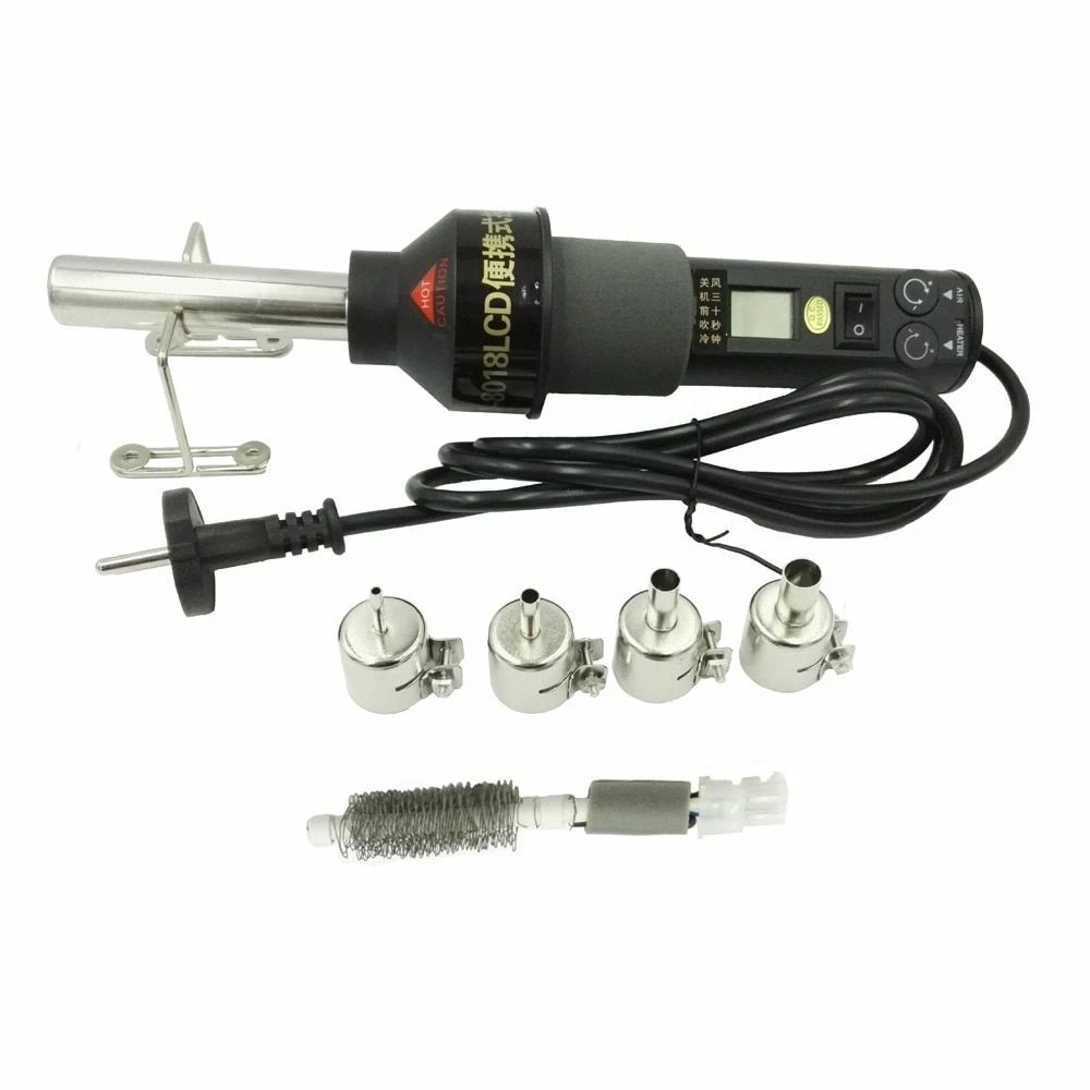 Digital Heat Gun Hot Air Desoldering Soldering Station 220V LCD Adjustable IC