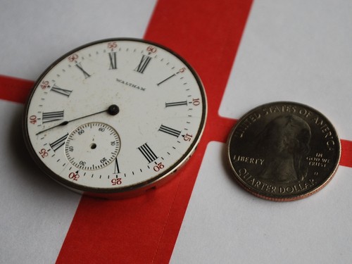 Vintage 1908 WALTHAM Grade 210 12 Size 7J Pocket Watch Movement --For Parts - Picture 5 of 6