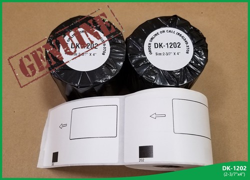 50 Rollen Nicht Original-Zubehör-Hersteller Etiketten-kompatibel 1202 Brother Versand + kostenloser Patronenrahmen - Bild 1 von 6