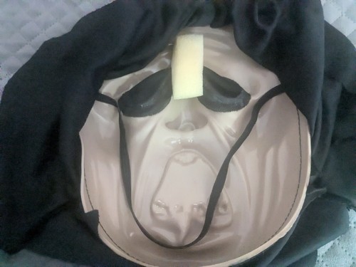 Hooded Ghoul Halloween Mask - Picture 8 of 9
