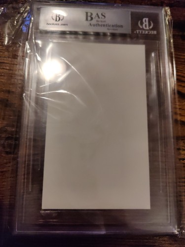 Beckett Authentic Mel Parnell Signed Index Card Boston Red Sox All Star Slabbed - Picture 4 of 4