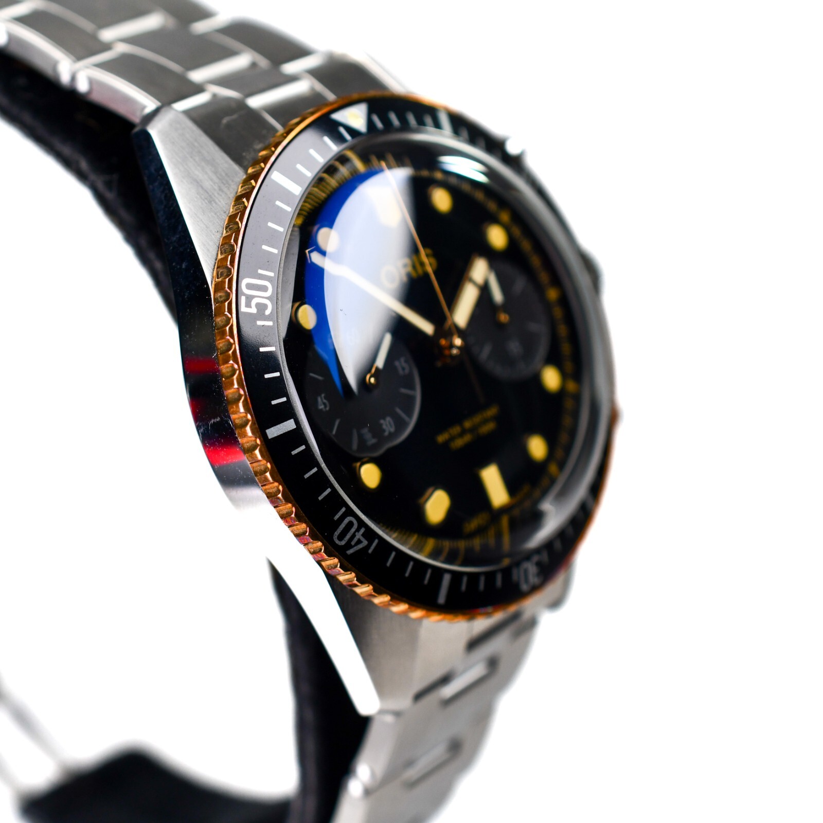 Oris Divers Sixty-Five Bronze Steel Chronograph 01 771 7744 4354-07 8 21 18 Auto - Picture 8 of 24
