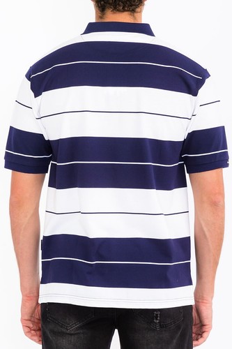 Camisa polo para hombre de manga corta a rayas a rayas de verano informal peso mediano S - 3XL - Imagen 16 de 91
