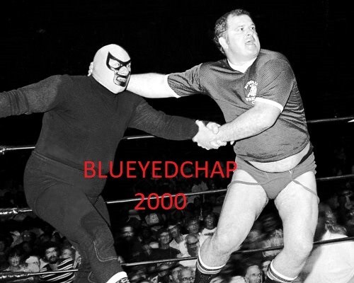 THE ASSASIN VS COWBOY BILL WATTS WRESTLER 8 X 10 WRESTLING PHOTO NWA - Picture 1 of 1