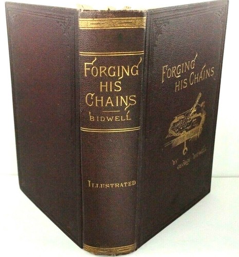 Forging His Chains, The Autobiography of George Bidwell, 1889 1stED HC Excellent - Picture 2 of 11