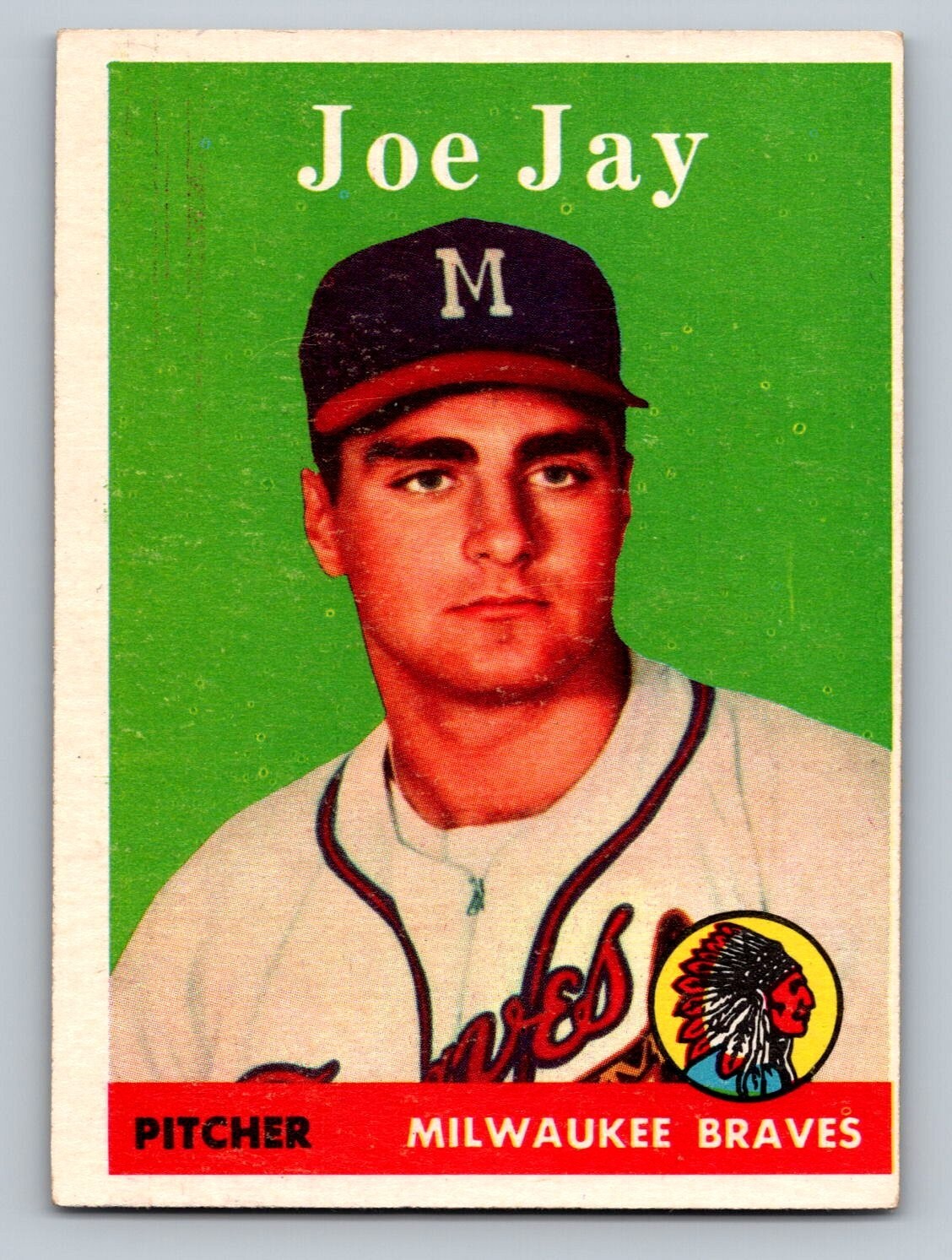 1958 Topps #472 Joe Jay Milwaukee Braves