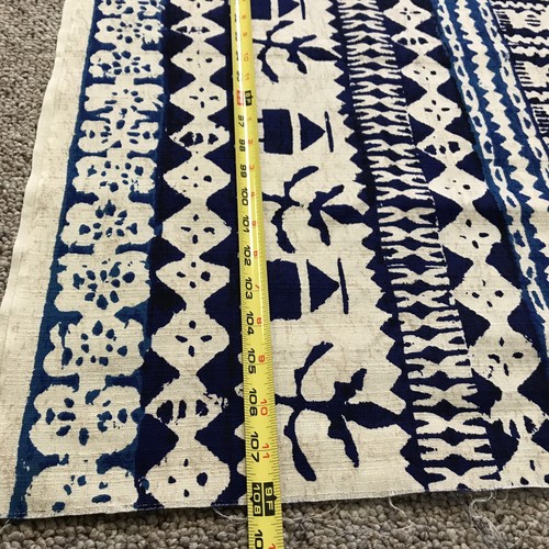 Vtg Hawaiian Barkcloth VHY Hawaiian Textiles #9630 Fabric 43” x 3 Yd Cotton Blue - Picture 8 of 9
