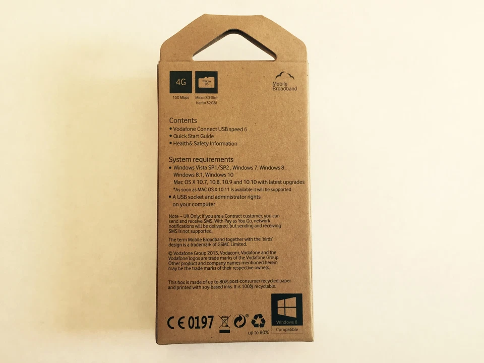 Huawei E3372 LTE Surfstick + 2 x CRC-9 Antenne 150 Mbit/s Win 10 Vodafone K5160 - Bild 3 von 3