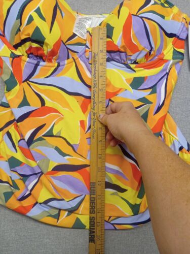 Anne Cole Women's Tankini Swim Top Size XXL Underwire Adjustable Strap - Picture 8 of 11