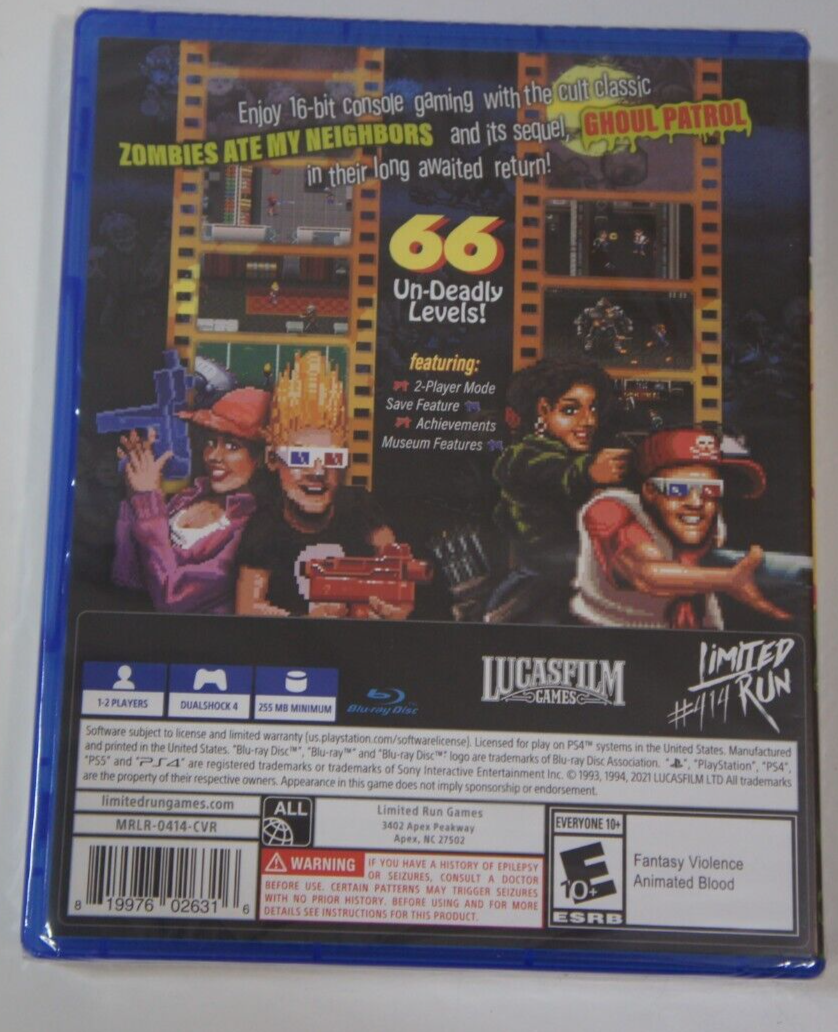 Zombies Ate My Neighbors Ghoul Patrol PS4 Limited Run Games Zombies Ate My Neighbors Ghoul Patrol PS4 Limited Run Games