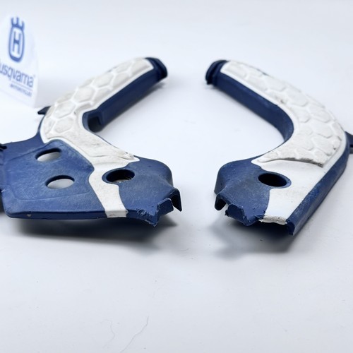 Acerbis X-Grip Frame Guards Husky Blue/White For HUSQVARNA FC 350 2019-2022 - Picture 5 of 7