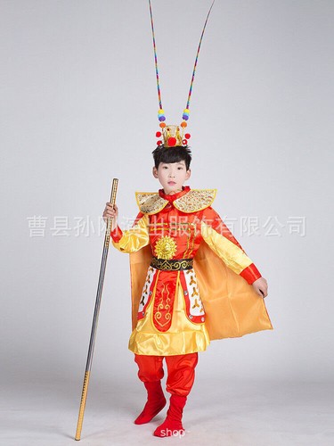 Chinese Traditional Performance Monkey King Cosplay Clothing Children Costumes - Picture 9 of 16