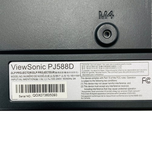 ViewSonic PJ588D DLP Projektor Tragbar 3000 Lumen HD 1080i Hdmi-Adapter Paket - Bild 12 von 12
