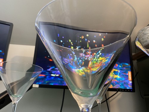 Paar Klarglas 7,5" hoch Martini Stielgläser - Bild 7 von 7