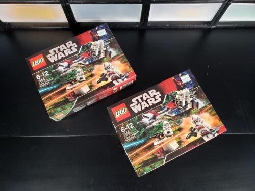 LEGO GENUINE Star Wars 7655 Clone Troopers Battle Pack x2 RETIRED - NEW & SEALED