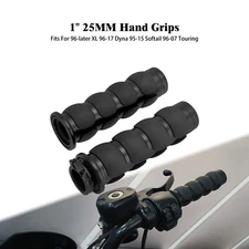 Motorcycle 1" Handlebar Black Hand Grips Rubber Fit For Harley 08-13 XR 96 up XL