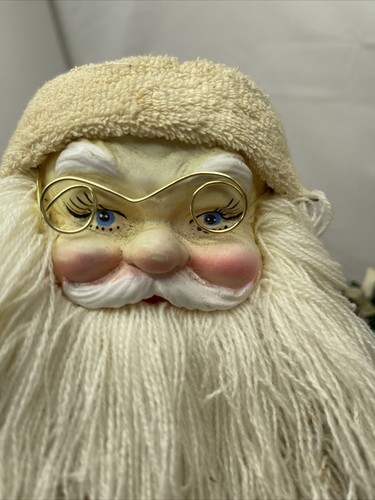 Vtg Christmas Santa Claus Doll Figure Plastic And Cloth 1950-60s Taiwan 19 “ ￼ - Picture 22 of 24