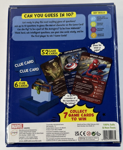 Skillmatics Card Game : Guess in 10 MARVEL Edition BRAND NEW SEALED - Picture 2 of 3