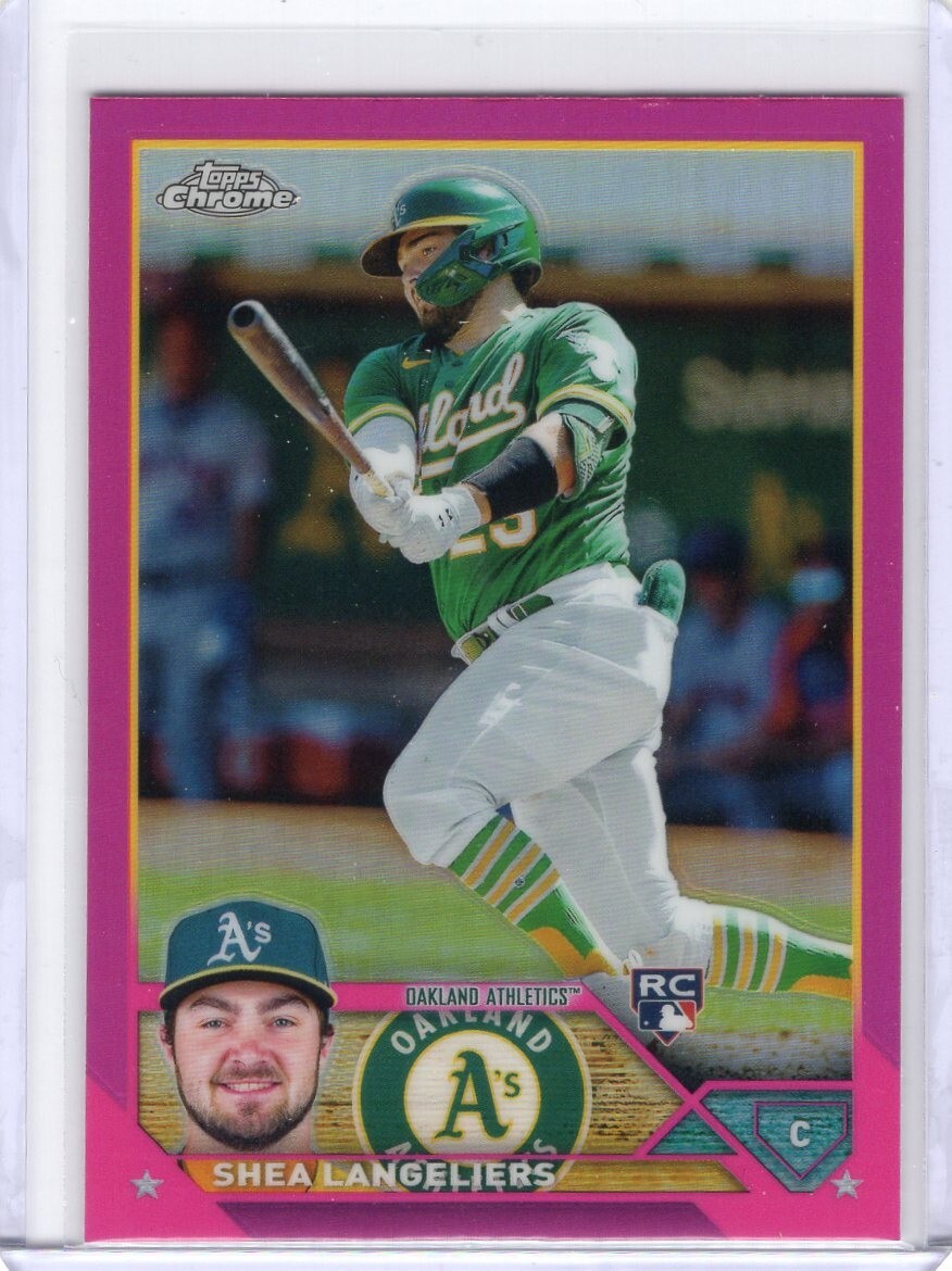 2023 Topps Chrome - Shea Langeliers #175 Pink Refractor (RC)