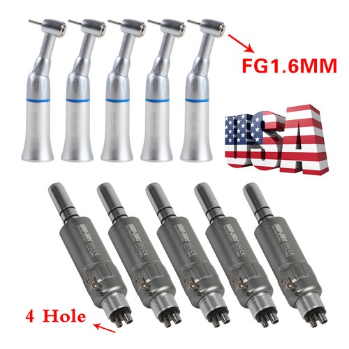 1-5 SEASKY Dental Push Button Contra Angle &2/4H Air Motor Handpiece FG1.6 F/NSK - Picture 2 of 32