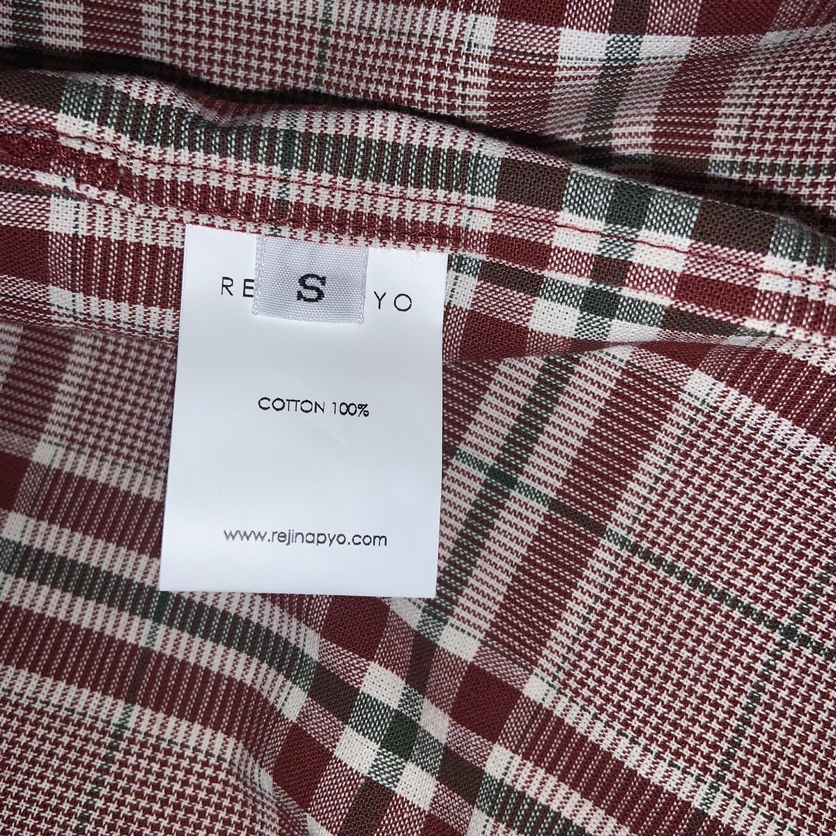 Rejina Pyo Women's Plaid Cotton Wrap Top | eBay